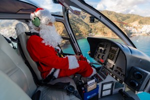 Santa in a Maverick Helicopter (Photo credit Ivan Meneses)