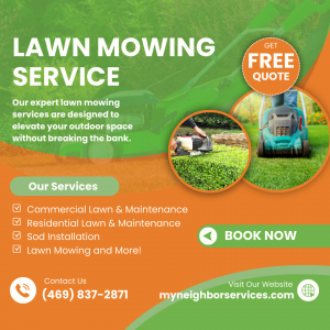 My Neighbor Services Offers Expert Lawn Care and Tree Services Across Texas