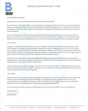 iBidd Social Co branding