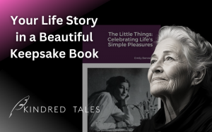 Kindred Tales book held by granddaughter