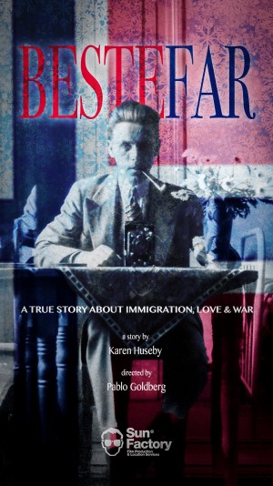 Poster for Bestefar, a true story of immigration, love, and war, directed by Pablo Goldberg.
