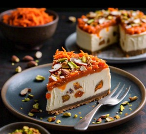 Carrot Halwa Cheesecake