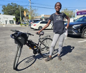 Grey Red White Modern Bold World Bicycle Day Facebook Post Presentation