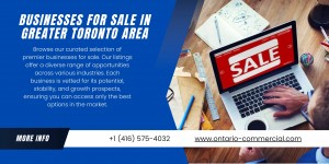 Businesses For Sale in Greater Toronto Area
