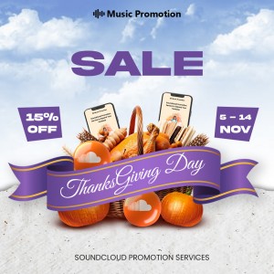 thanksgiving day Sale on Soundcloud promotion