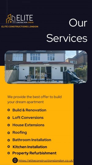 Elite Constructions London Services Infographic