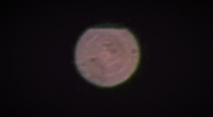 the amber energy that powers alien craft surrounds it when tilted on its side.