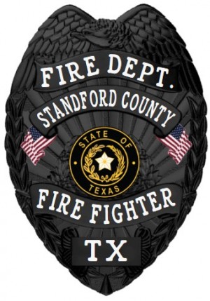 Owl Badges - Custom Badges For Fire Departments In Black