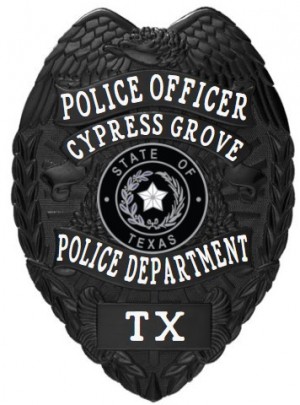 Owl Badges - Custom Badges For Police In Black