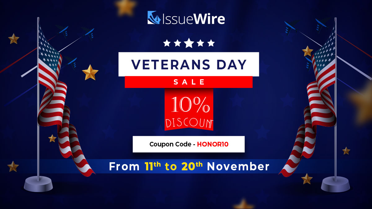Gain a 10% Discount on Press Release Distribution with EMWNews’s Veterans Day Sales Offer
