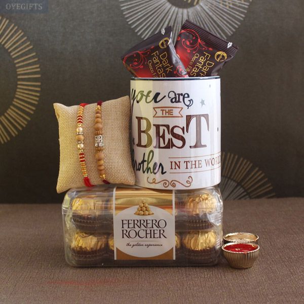 Delight Rakhi with Coffee Mug Delight Rakhi with Coffee Mug