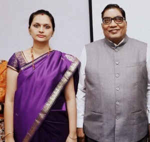 Dr. Vani Kamath, Dean and Dr. R. Gopal, Director, D. Y. Patil School of Business Management.