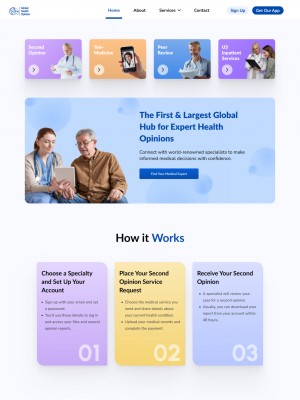 Landing page globalhealthopinion.com register for digitalhealth