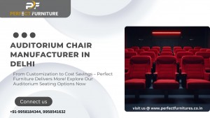 Auditorium chair manufacturer in Delhi - Perfect Furniture