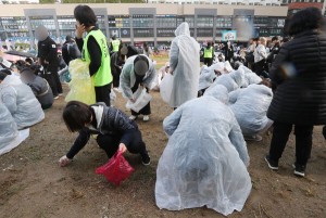 Religious Rally Peaceful City Cleanup