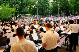 The Wheaton Municipal Band at Memorial Park