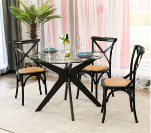 Round Glass Dining Table