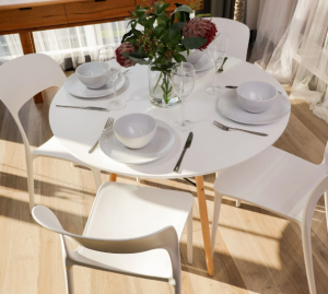WHITE DINING CHAIRS