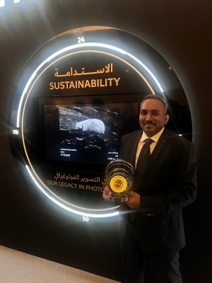 MS Ranganathan with award