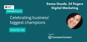 Emma Goode of 24 fingers named in the Top 50 Enterprise Nation Adviser Awards