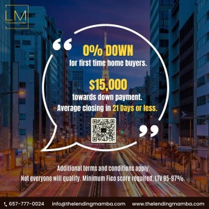 0 down for first time home buyer The Lending Mamba