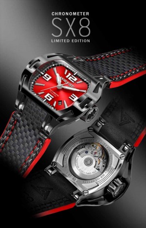 black automatic watch swiss made wryst sx8
