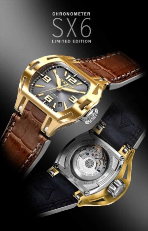 gold automatic swiss watch wryst sx6