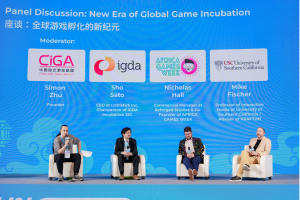 From left to right: Simon Zhu, Sho Sato, Nicholas Hall, Mike Fischer