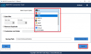 BLR PST Converter Software - Convert PST Files into 50+ Formats