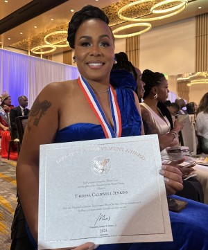 Theresa Caldwell Jenkins receives Presidential lifetime achievement award 