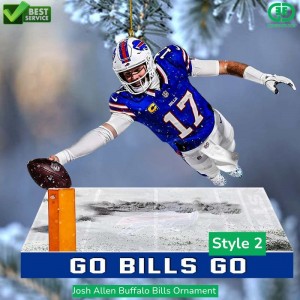 Josh Allen Buffalo Bills Ornament 2