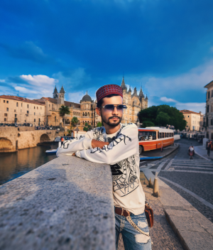 Sharik Khan Jr sitting in hotel table