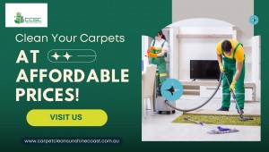 Navy and Orange Modern Carpet Cleaning Services Facebook Cover