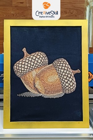 Embroidery Design Acorn Nuts Cre8iveskill