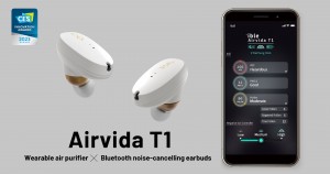 Airvida T1: Wearable air purifier + Bluetooth noise cancelling