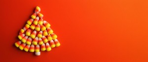 haunted halloween candy corn tre
