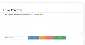 emoji remover tool by ToolsPivot