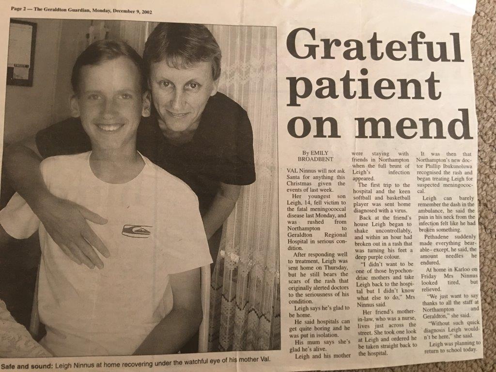 The Geraldton Times Grateful Patient On Mend IssueWire