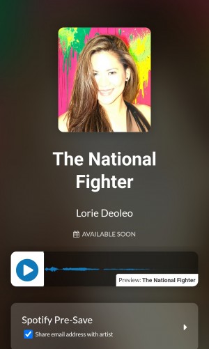 Lorie Deoleo is making a Buzz with the New Anthem, ‘The National Fighter’
