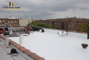 Roofing removal to check for structural damage