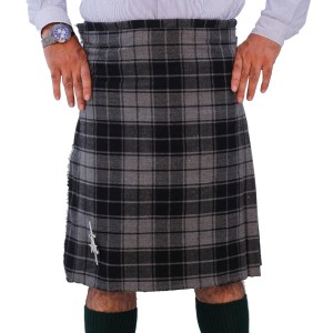Grey Highlander Tartan Kilt