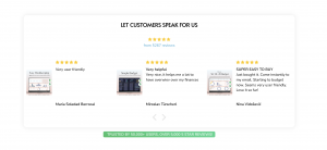 Let customers speak for us