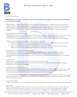 iBidd Liquidations Press