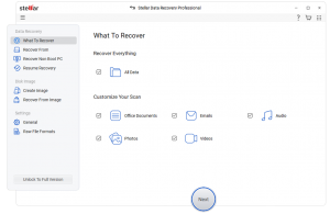 Stellar Data Recovery Professional for Windows