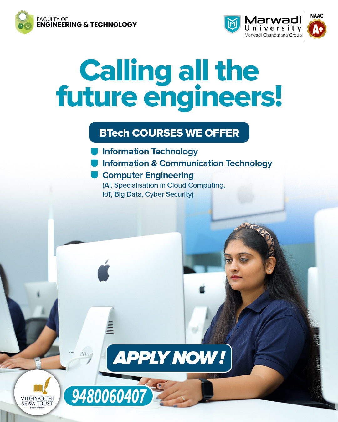 Vidhyarthi Sewa Trust Marwadi University Admission Guidance 