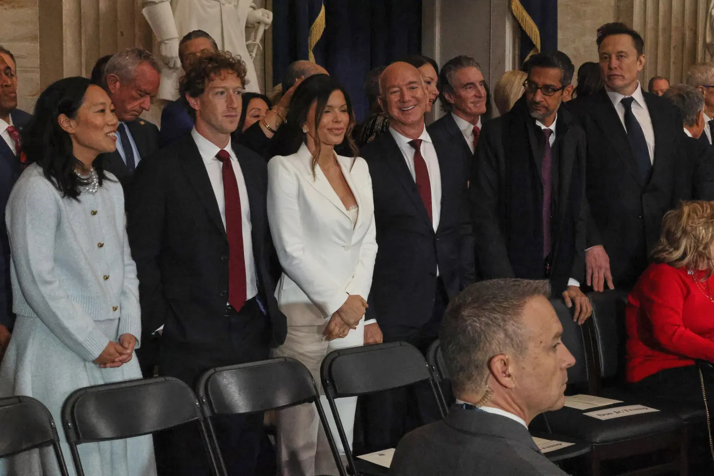 Donald Trump Got Flanked by the Tech Billionaires Including Musk, Bezos, and Others