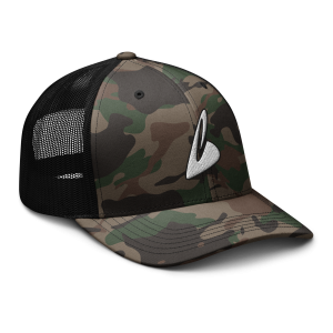 camouflage trucker hat camo black right front 67906476def30