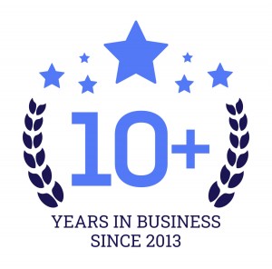 galaxy seo 10 plus years in business badge color