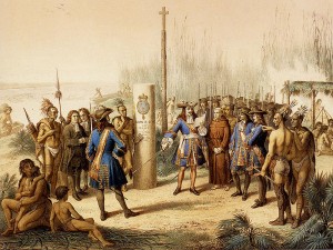 Rene Robert Cavelier Sieur de La Salle establishes the 