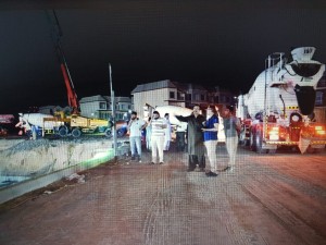  36-hour non-stop concrete pour on Jatropha